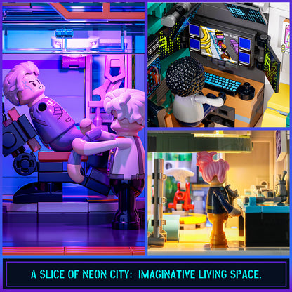Funwhole Cyberpunk Apartment Villa Klemmbausteine Set - F9042