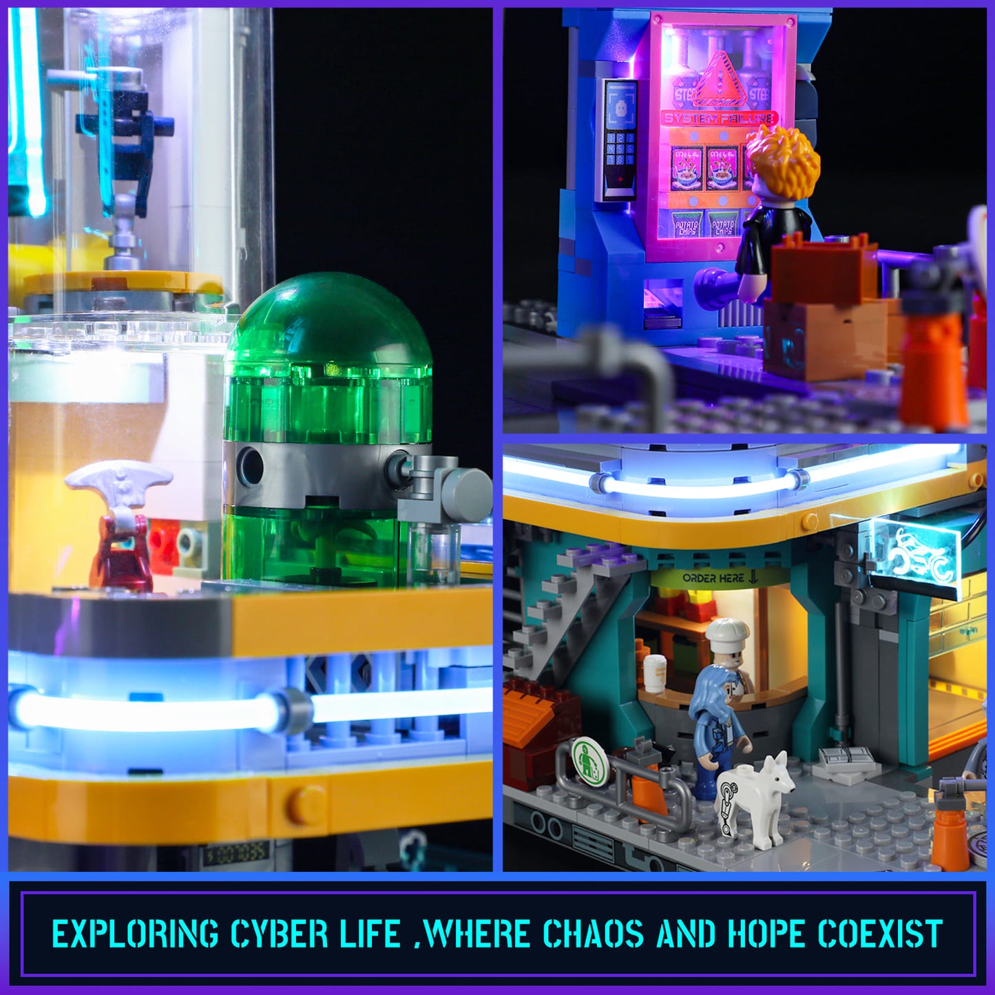 Funwhole Cyberpunk Apartment Villa Klemmbausteine Set - F9042