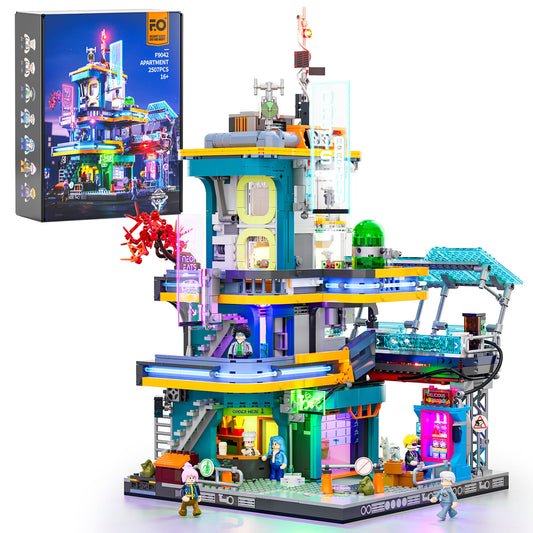 Funwhole Cyberpunk Apartment Villa Klemmbausteine Set - F9042