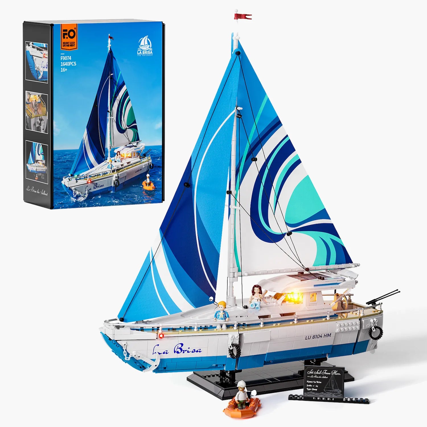 Funwhole F9074 Das Segelboot La Brisa Klemmbaustein-Set mit Originalverpackung.