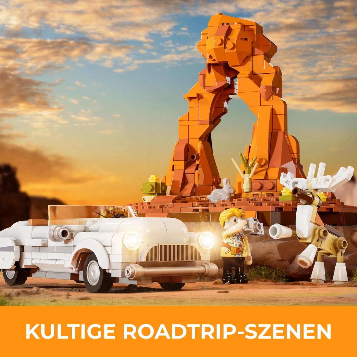 Funwhole Deer Crossing Hirsch-Treffpunkt Klemmbausteine Set - F9053