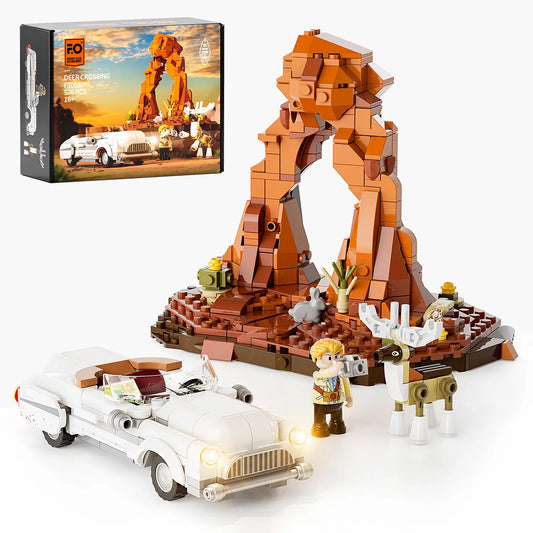 Funwhole Deer Crossing Hirsch-Treffpunkt Klemmbausteine Set - F9053