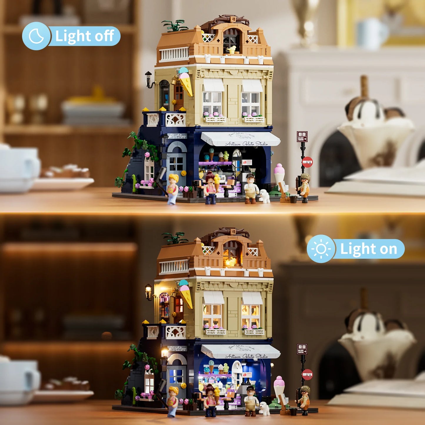 Funwhole Gelato Store Eisdiele Klemmbausteine Set - F9078