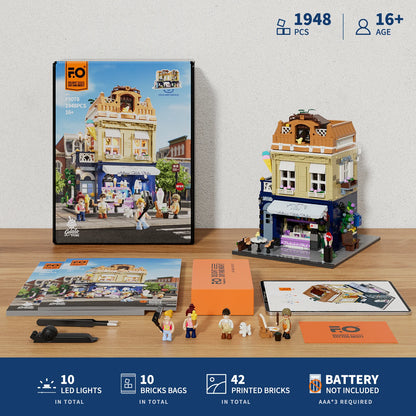 Funwhole Gelato Store Eisdiele Klemmbausteine Set - F9078