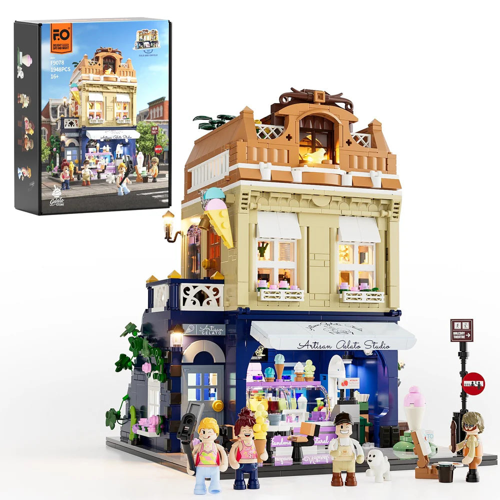Funwhole Gelato Store Eisdiele Klemmbausteine Set - F9078