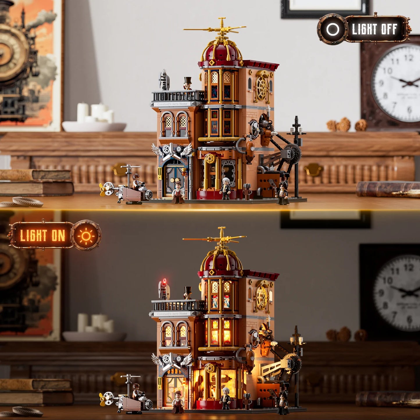 Funwhole Steampunk Flying Club Klemmbausteine Set - F9050