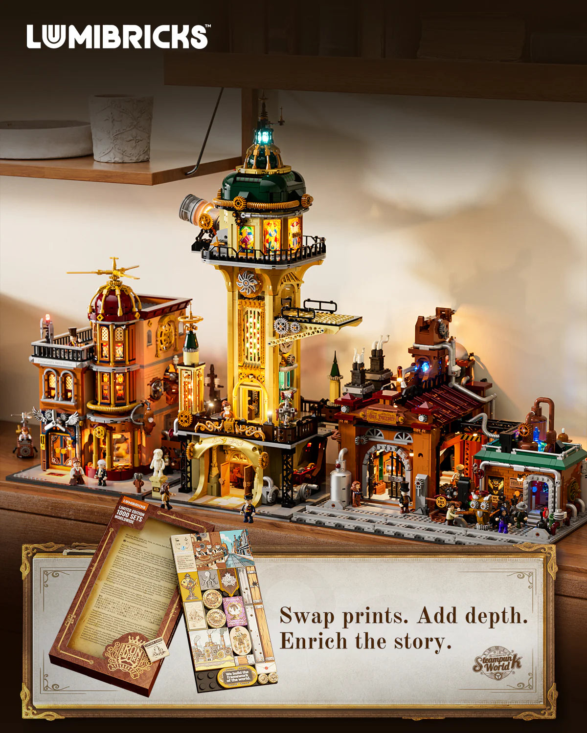 Funwhole Steampunk Flying Club Klemmbausteine Set - F9050