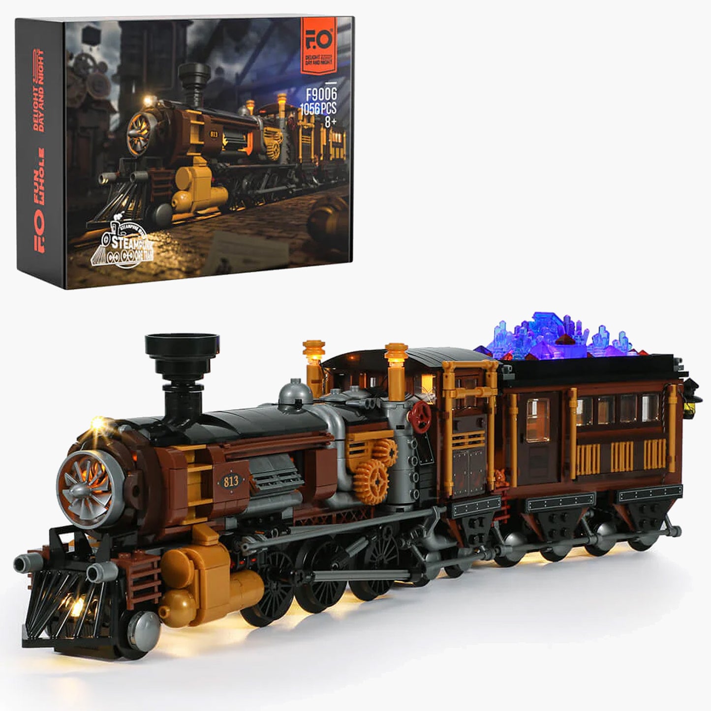 Funwhole Steampunk Ore Train F9006 Klemmbaustein-Set mit Originalverpackung.