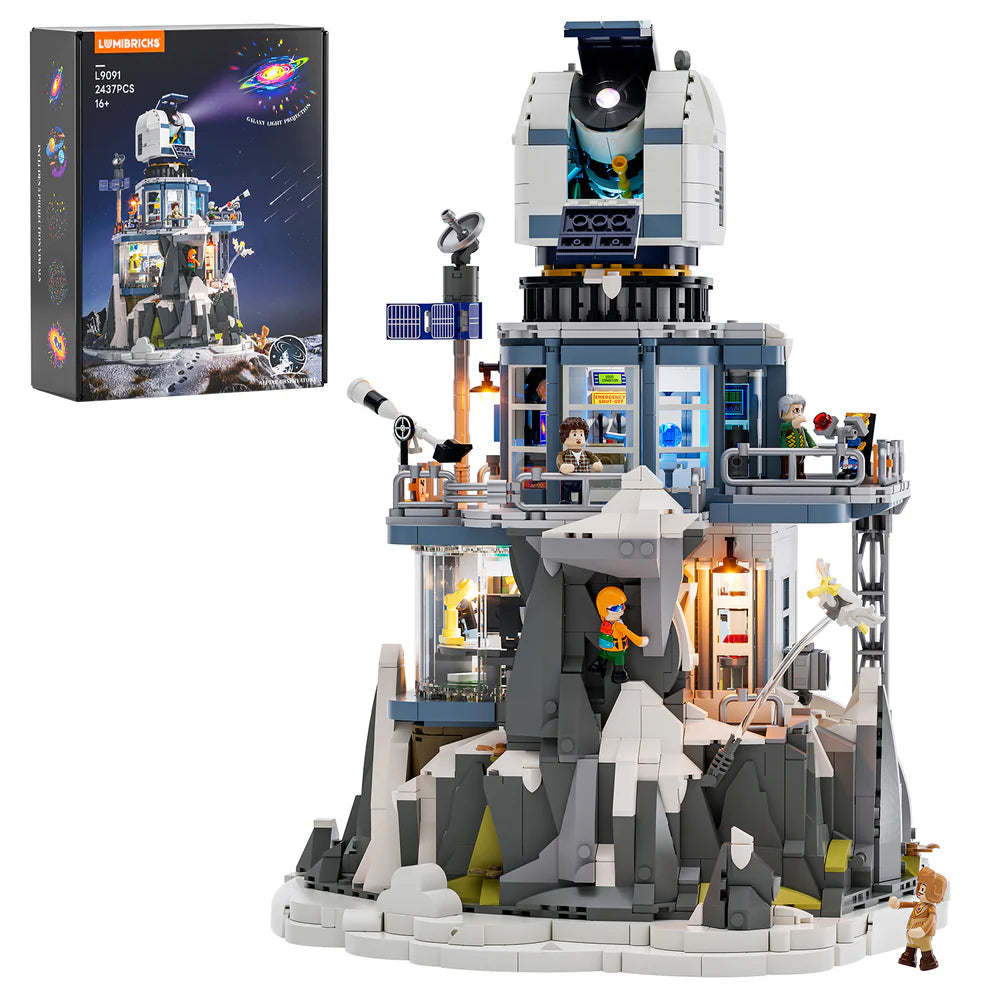 Lumibricks Alpine Observatory Sternwarte mit Projektor Klemmbausteine Set - L9091