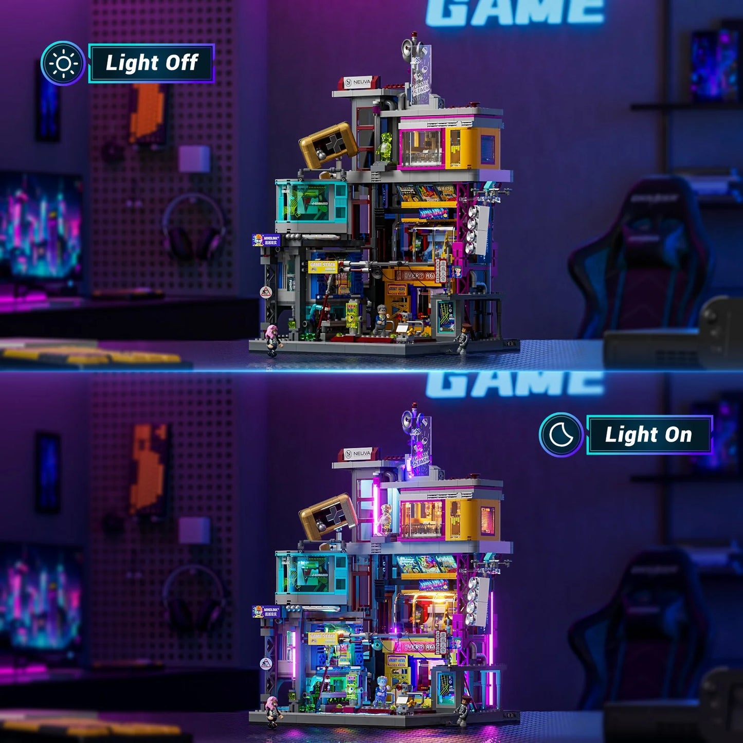 Lumibricks Cyberpunk Game Stack Spielhalle Klemmbausteine Set - L9095