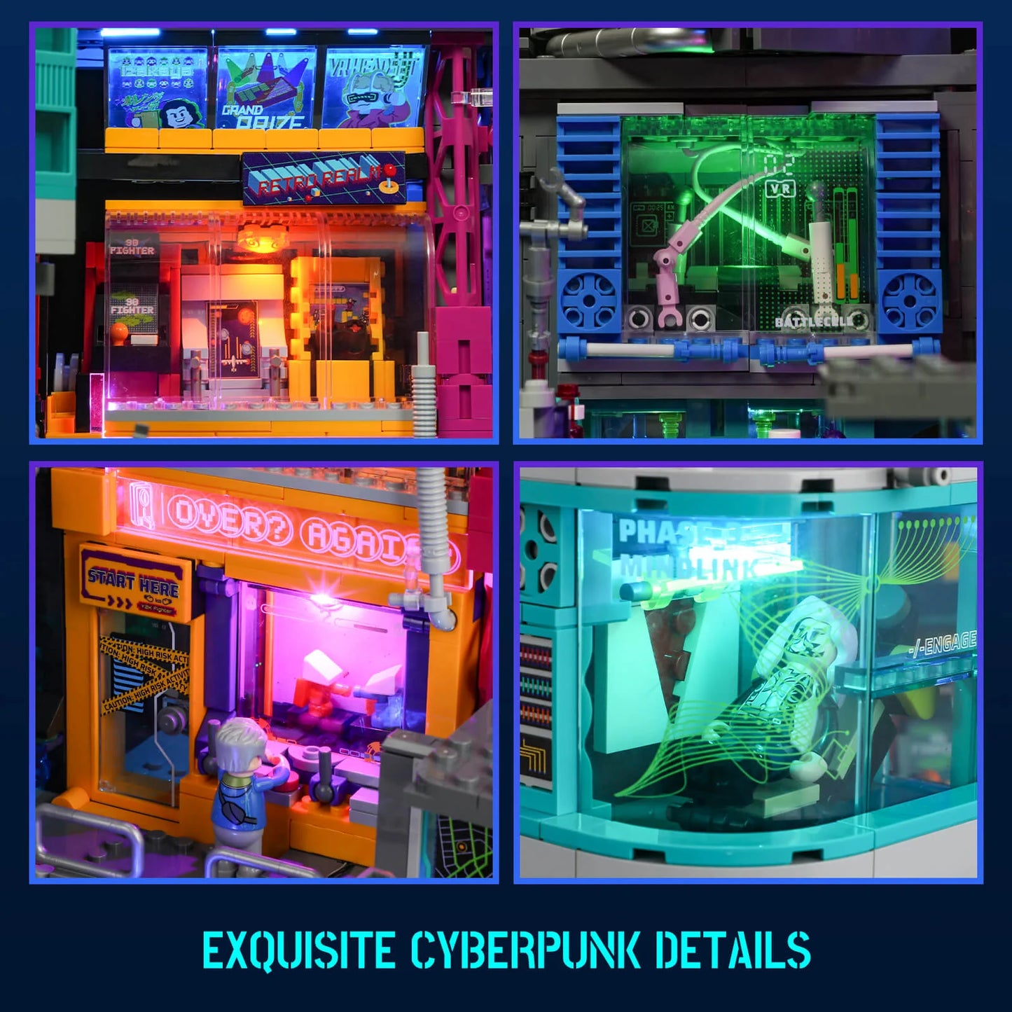 Lumibricks Cyberpunk Game Stack Spielhalle Klemmbausteine Set - L9095