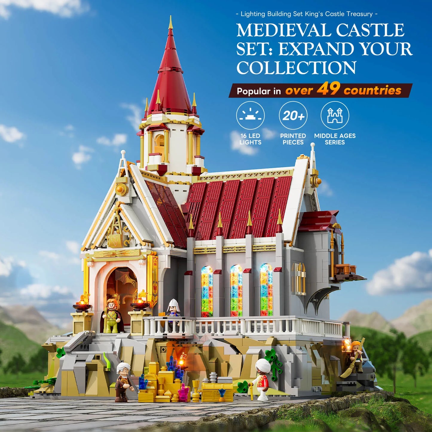 Lumibricks King's Castle Treasury Mittelalter Klemmbausteine Set - L9105