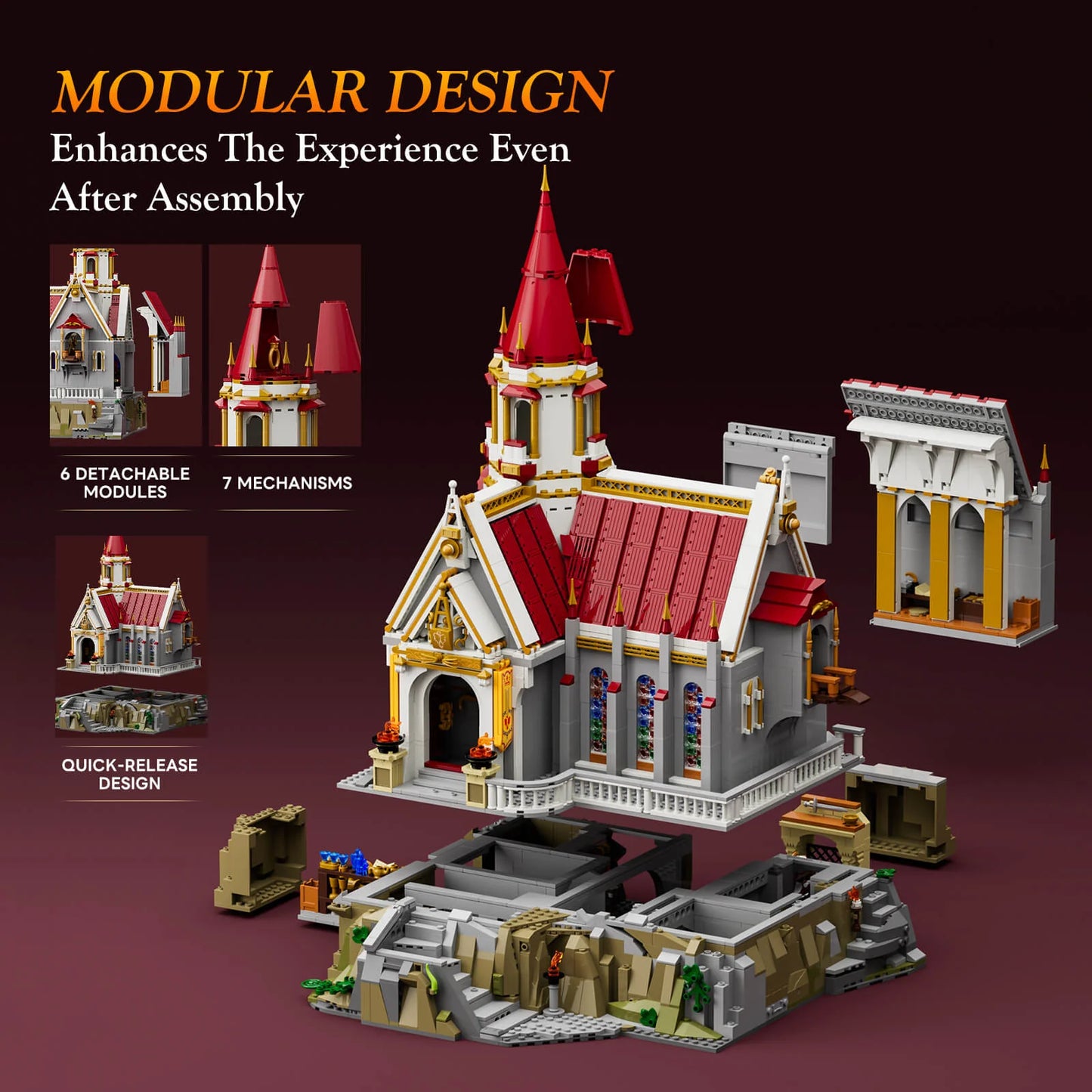 Lumibricks King's Castle Treasury Mittelalter Klemmbausteine Set - L9105