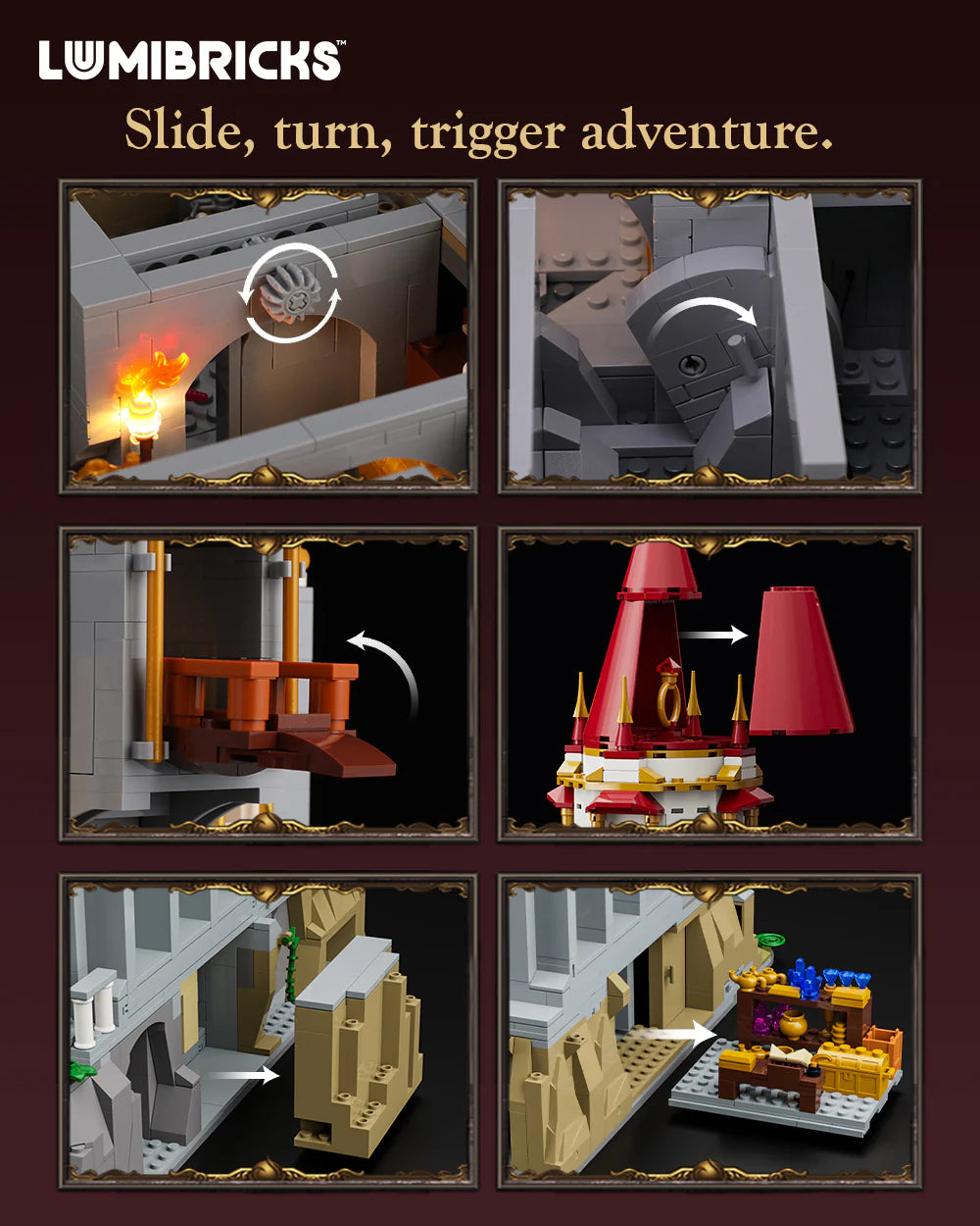 Lumibricks King's Castle Treasury Mittelalter Klemmbausteine Set - L9105