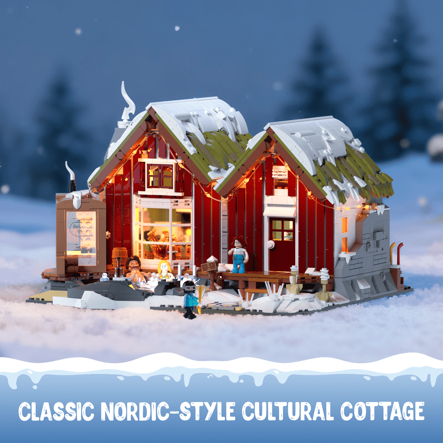 Lumibricks Spa Cabin Island Klemmbausteine Set - L9096