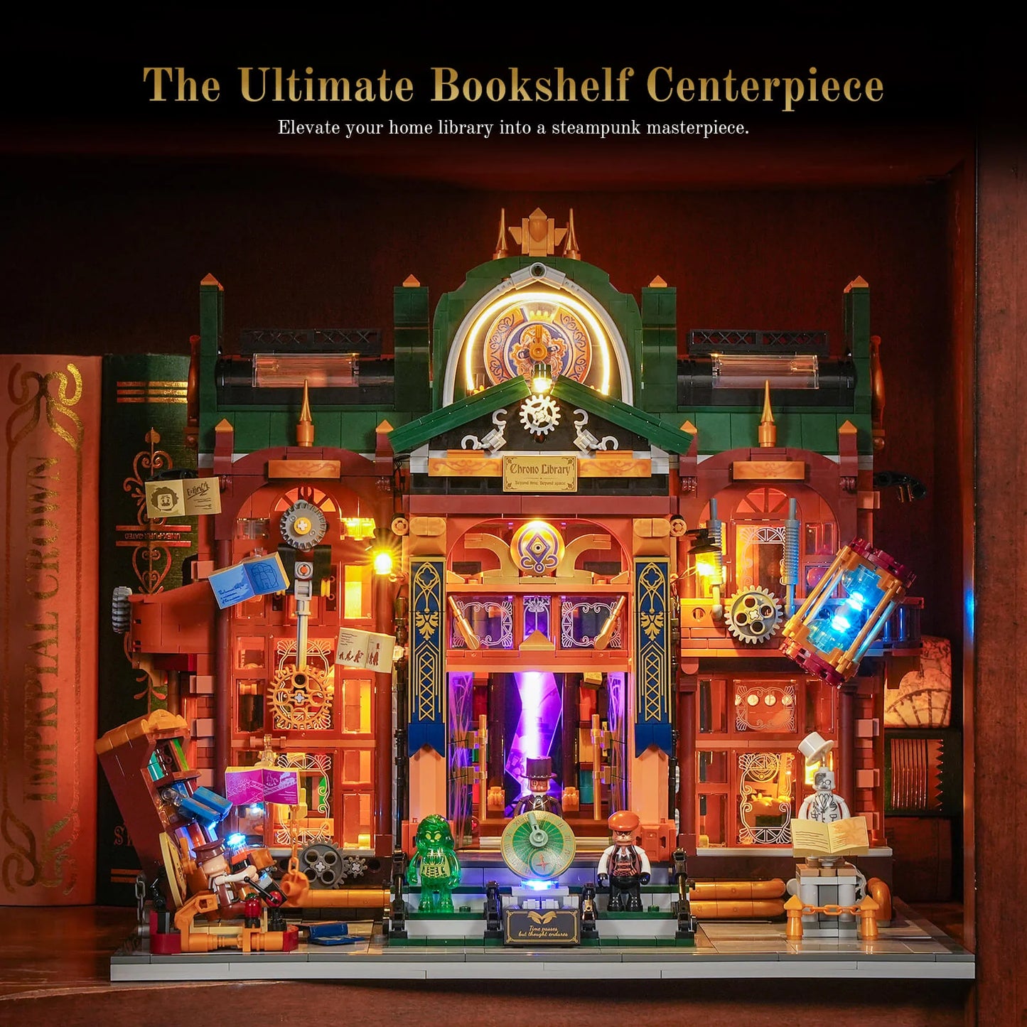 Lumibricks Steampunk Time Rift Library Klemmbausteine Set - 11012