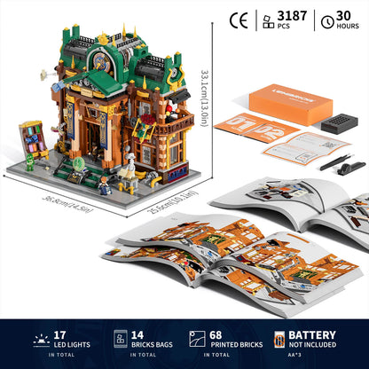 Lumibricks Steampunk Time Rift Library Klemmbausteine Set - 11012