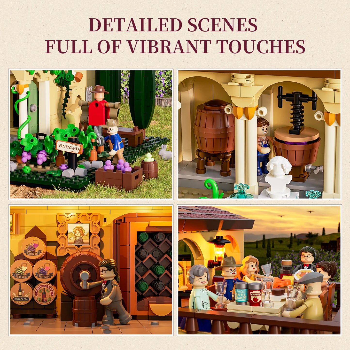 Lumibricks Weingut Vineyard Estate Klemmbausteine Set - L9086