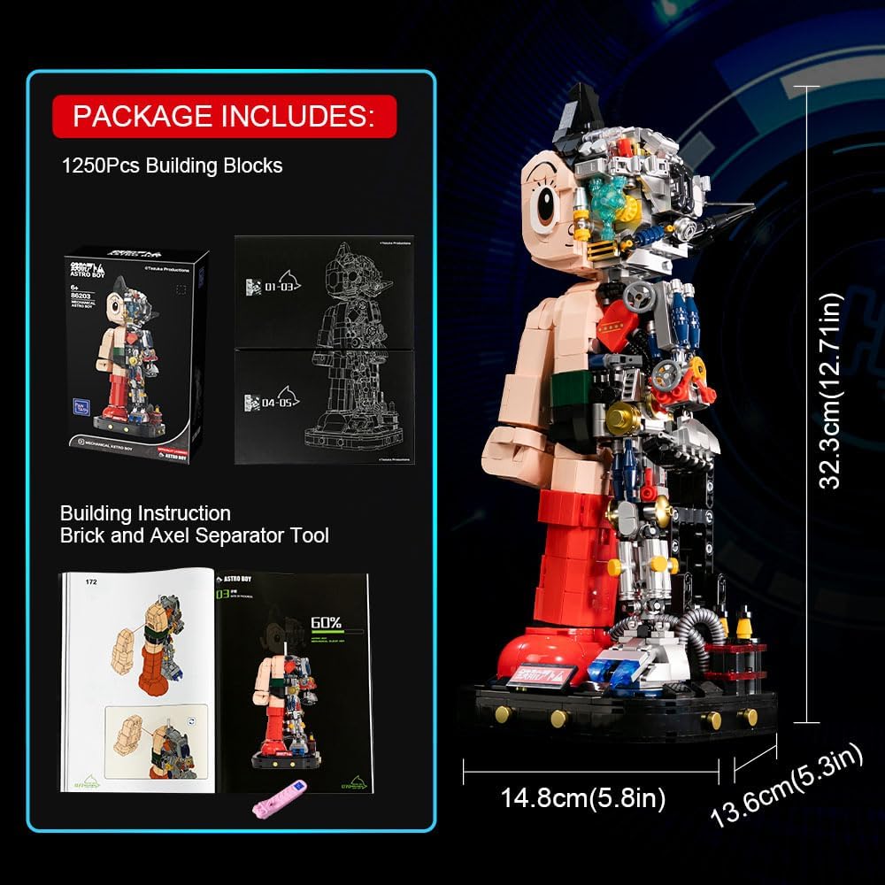 Pantasy Astro Boy Mechanical Clear Version Klemmbausteine Set - 86203