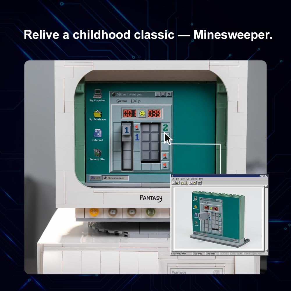 Pantasy Retro 90s PC Computer Klemmbausteine Set - 85005