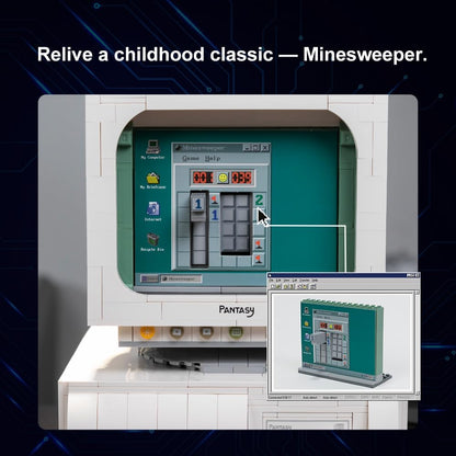 Pantasy Retro 90s PC Computer Klemmbausteine Set - 85005