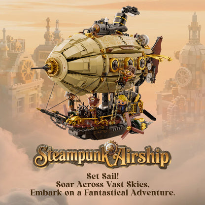 Pantasy Steampunk Airship Luftschiff Klemmbausteine Set - 85021