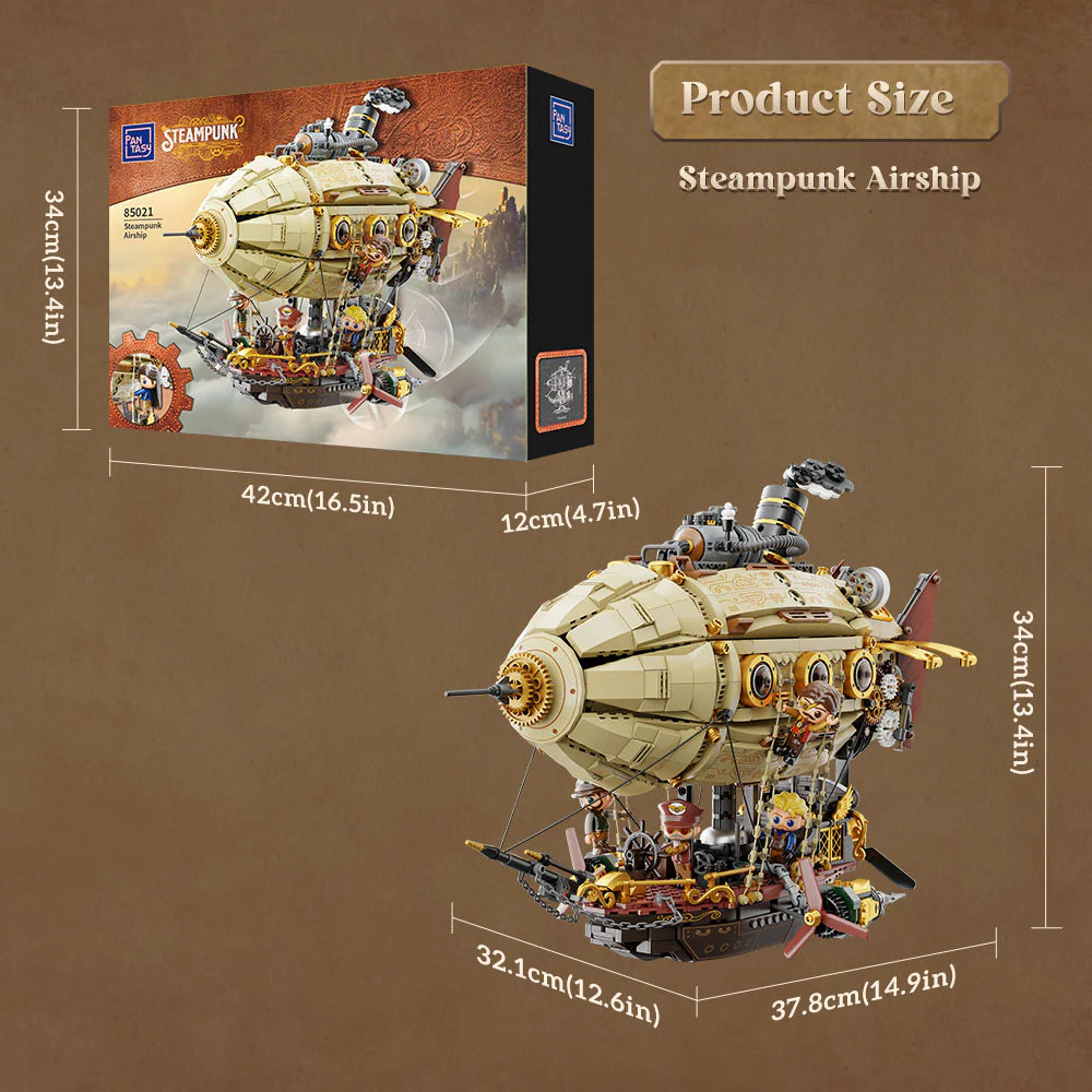 Pantasy Steampunk Airship Luftschiff Klemmbausteine Set - 85021