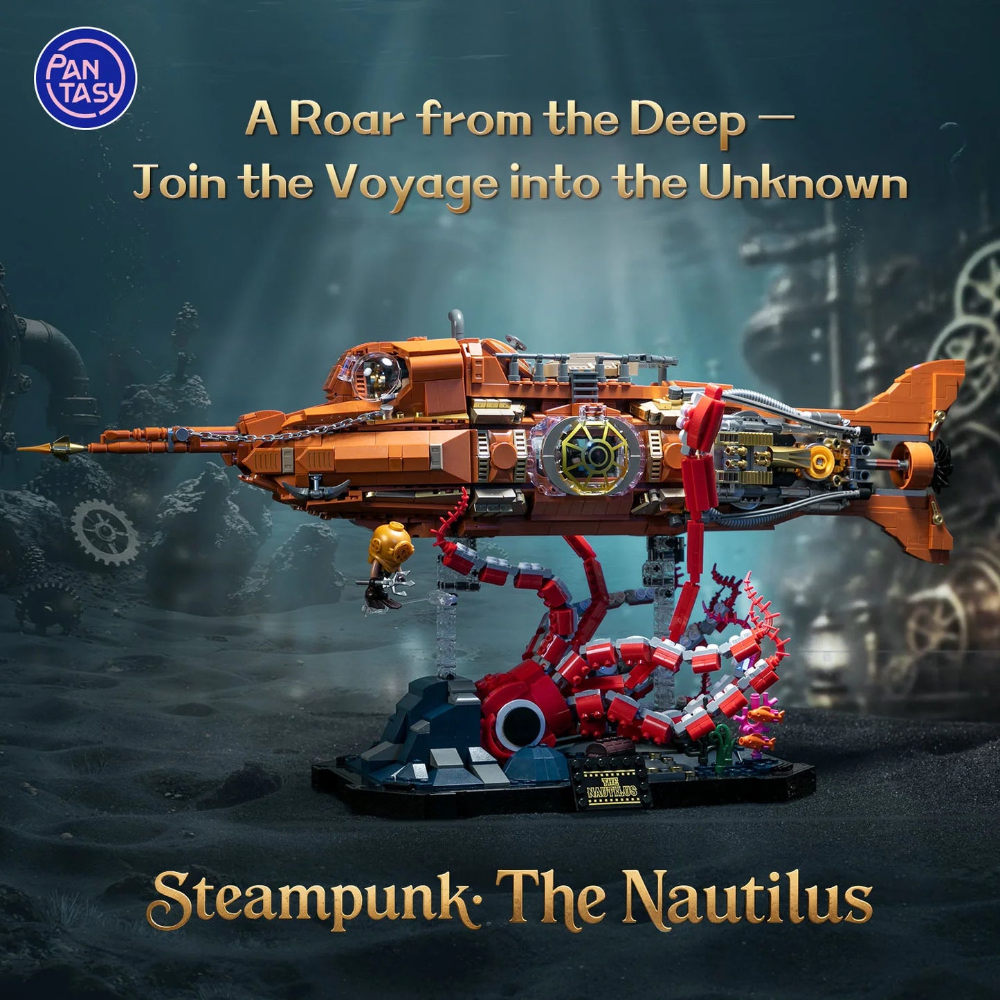 Pantasy Steampunk Nautilus U-Boot Klemmbausteine Set - 85029