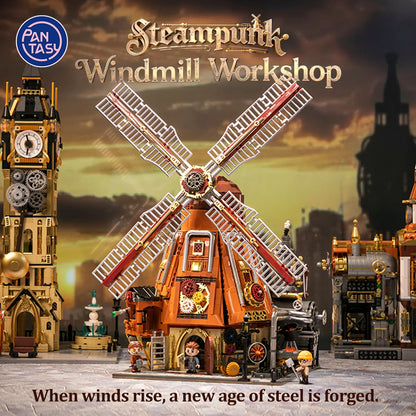 Pantasy Steampunk Windmill Workshop Klemmbausteine Set - 85026