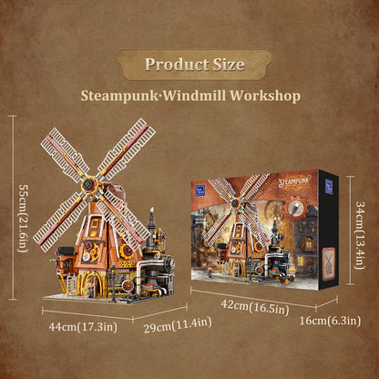 Pantasy Steampunk Windmill Workshop Klemmbausteine Set - 85026