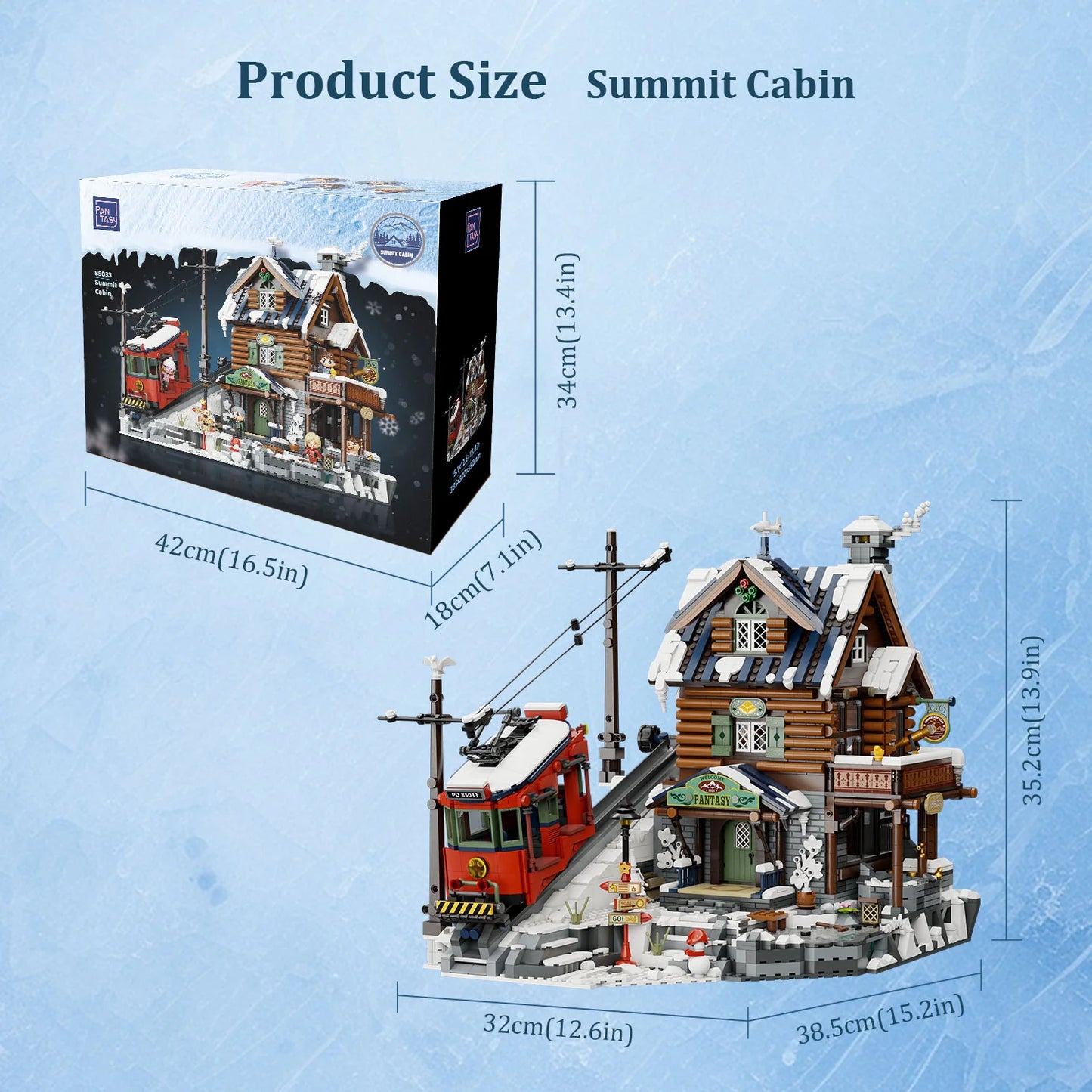 Pantasy Summit Cabin Berghütte Klemmbausteine Set - 85033