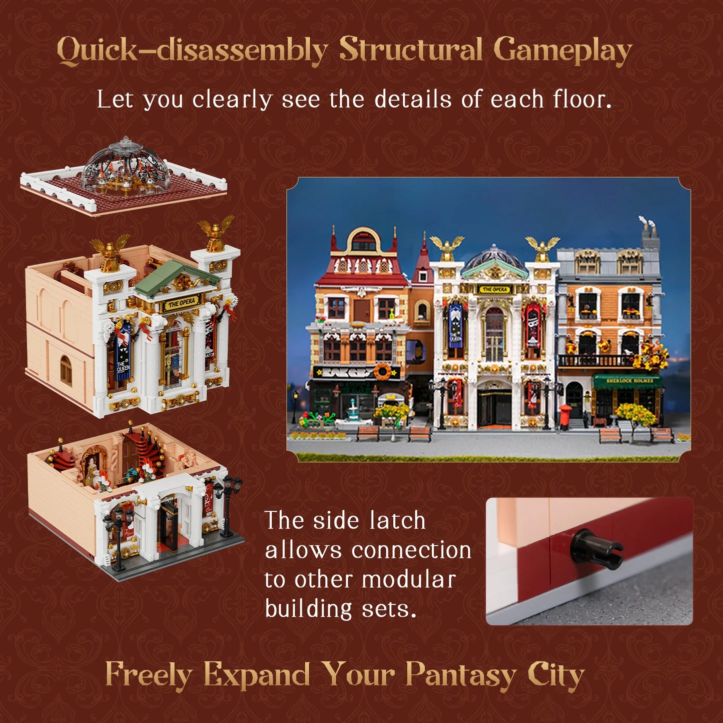 Pantasy The Opera Opernhaus Klemmbausteine Set - 85019