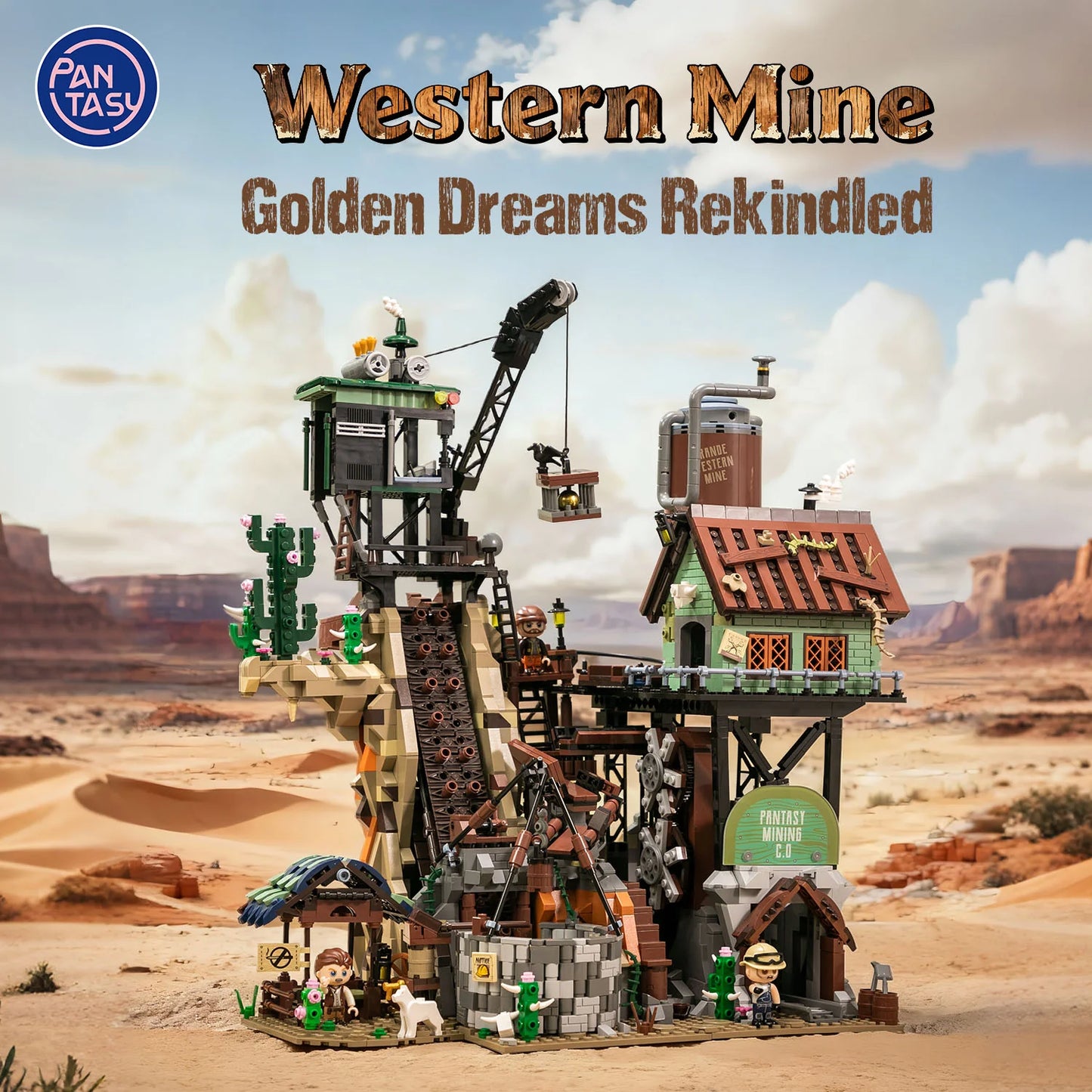 Pantasy Western Mine Klemmbausteine Set - 85025