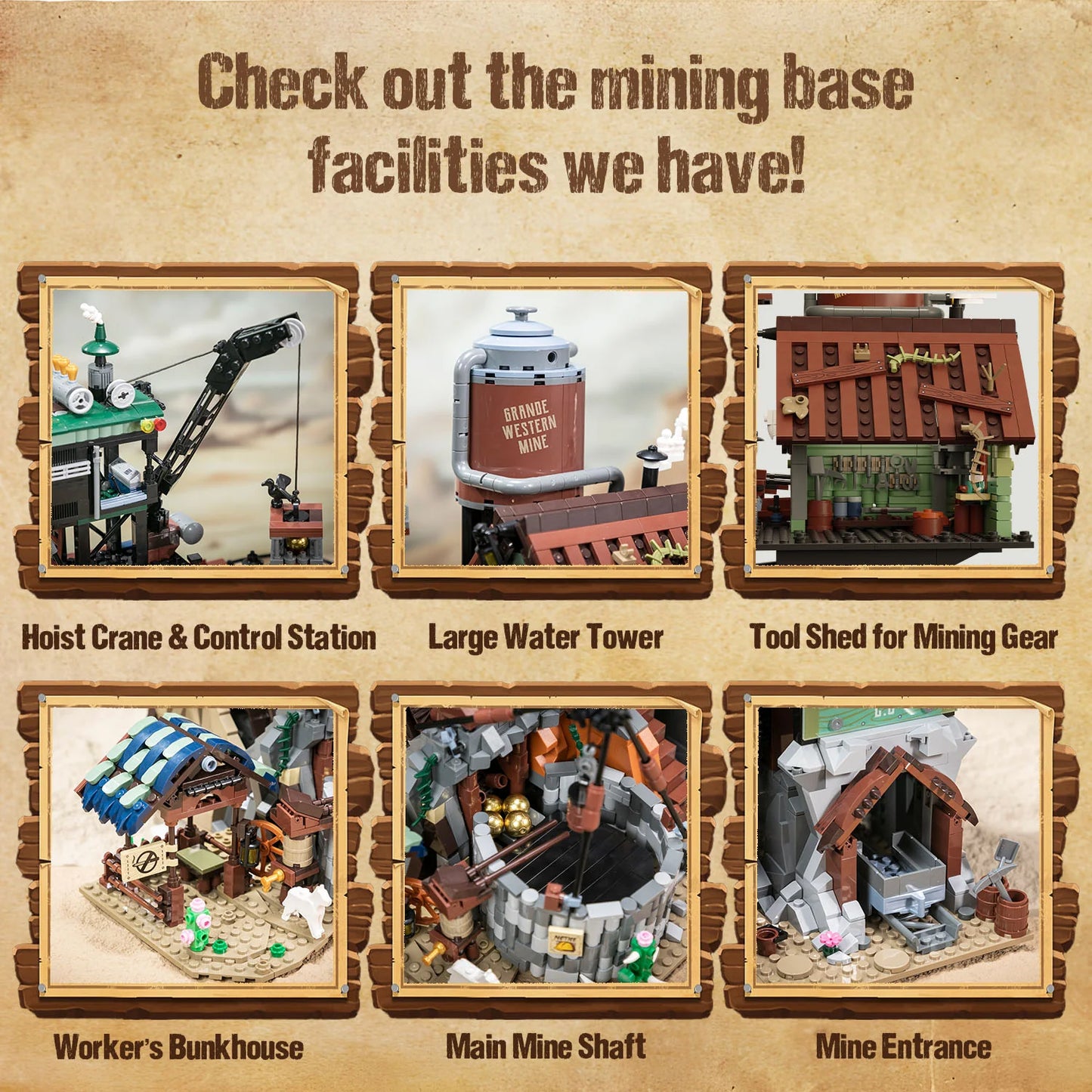 Pantasy Western Mine Klemmbausteine Set - 85025