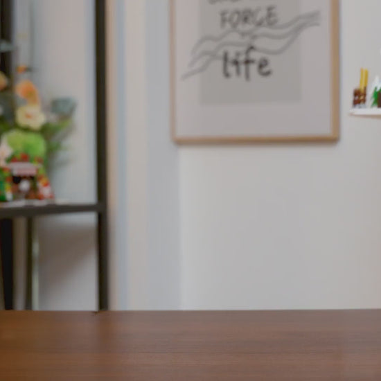 Unboxing und Detailansicht des Funwhole Ski Lodge Skihütte F9041 Klemmbausteine-Sets mit Beleuchtung.