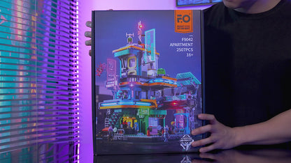 Funwhole Cyberpunk Apartment Villa Klemmbausteine Set - F9042