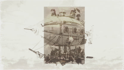 Pantasy Steampunk Airship Luftschiff Klemmbausteine Set - 85021